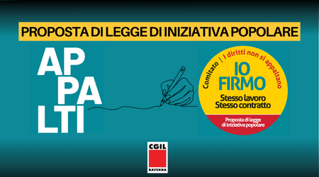 I Diritti non si Appaltano, proposta di Legge di iniziativa popolare