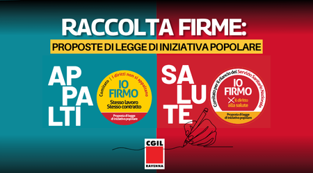 Raccolta firme per Sanità e Appalti: click days e banchetti in provincia di Ravenna
