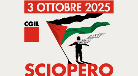 Venerdì 3 ottobre sciopero generale Cgil in difesa di Flotilla, dei valori costituzionali e per Gaza